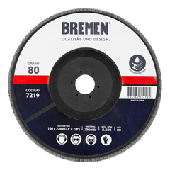 1 Disco Zirconio Flap Metal 7 PuLG 180mm G80 Bremen 7219