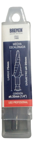 Mecha Escalonada De Acero Rápido 4 A 20 Mm Bremen 7488 - comprar online