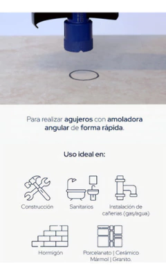 Broca Diamantada Amoladora Bremen 40mm 8057 - comprar online