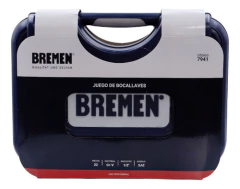 Imagen de Set Llaves Tubo Crique Bremen 22pz Pulgadas Sae Enc 1/2 7941