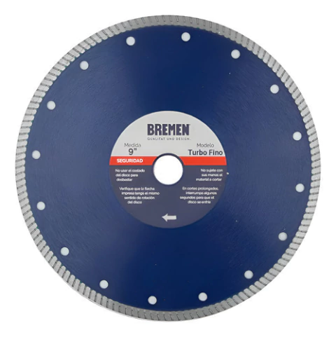 1 Disco Diamantado Turbo Fino 230mm Bremen 7297 Porcelanato