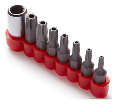 Juego Puntas Bremen Tamper Torx 8pz Enc 1/4 P/acero 3000 - comprar online