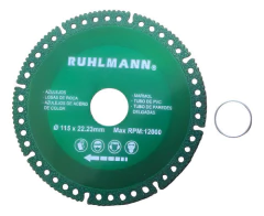 Disco Diamantado Corte Multimaterial Ruhlmann 115mm Ru15356