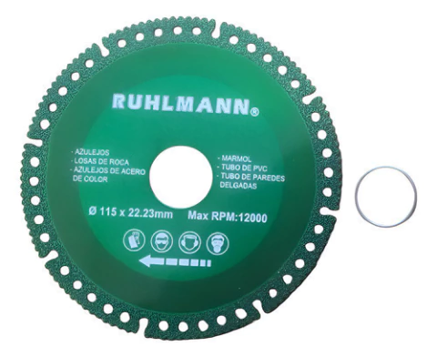 Disco Diamantado Corte Multimaterial Ruhlmann 115mm Ru15356