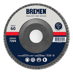 1 Disco Flap Carburo Silicio 115mm X 22mm G60 Bremen 7204