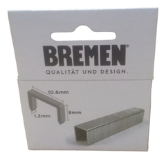 Grampas Para Engrampadora Manual Pesada Bremen 2328 8mm en internet