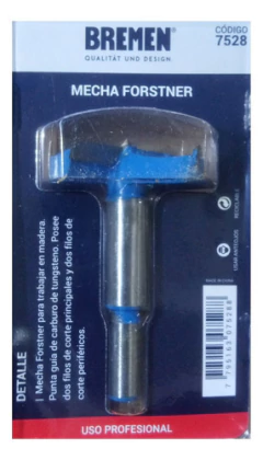 Mecha Madera Forstner 50 Mm Bisagras Carpinteria Bremen 7528 - tienda online
