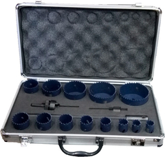 Kit Juego De Sierras Copa Bi-metalicas 16 Piezas Bremen 6672 - comprar online
