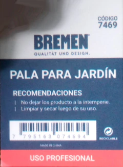 Pala Transplante Jardineria Acero Inoxidable Bremen 7469 - Herramientas Dali