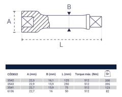 Imagen de Alargue Extension Tubo 1/2 X 50 Mm Bremen 6136