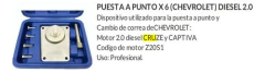 Puesta A Punto Chevrolet Cruze Captiva Diesel 2l Gd Tools - Herramientas Dali