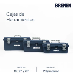 Set Caja Herramientas Bremen Reforzada Sellada 16-18-20 8333 - comprar online