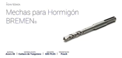 Mecha Broca Widia Sds Plus Hormigon 10 X 600mm Bremen 3729 - comprar online