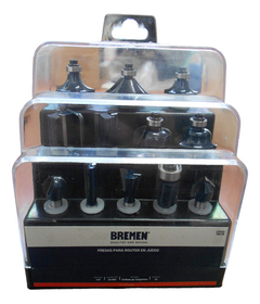 Juego Fresas Router Madera Bremen 12 Piezas Enc 1/4 7619 - Herramientas Dali