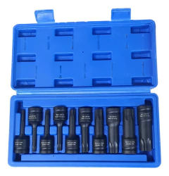 Imagen de Set Juego 10 Tubos Bocallave 1/2 Torx Impacto T30 A T100