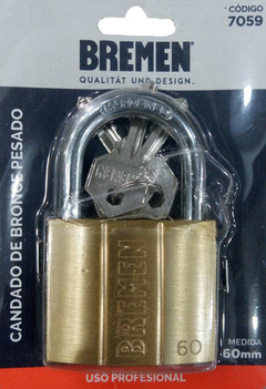 Candado Bronce Reforzado Cementado 60 Mm Bremen 7059 - comprar online