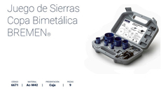 Juego Set Mecha Copa Sierra Bremen Bimetalica 9 Piezas 6671 - tienda online