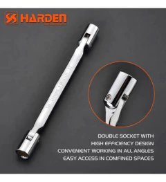 Llave Pipa Articulada Doble Boca Harden 14mm/15mm 540315 en internet