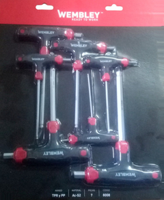 Set Juego 7 Llaves Allen Cardanicas Punta Bola Wembley 8008 - comprar online