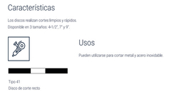 Disco De Corte Por Unidad De 9 X 1.9 X 22mm Bremen 7420 en internet