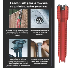 Imagen de Llave Multiple Plomeria Baños Monocomando Lavatorio Grifo