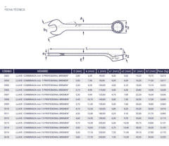 Set Juego 14 Llaves Combinada Acodada 6 A 19mm Taller Bremen