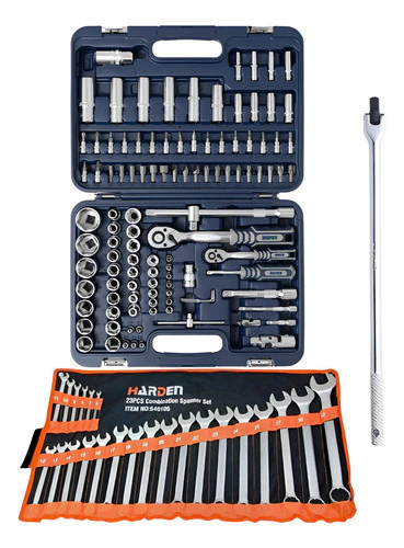 Set Tubos 110 Pzs 6499 + Manija Bremen + 23 Llaves Combinada