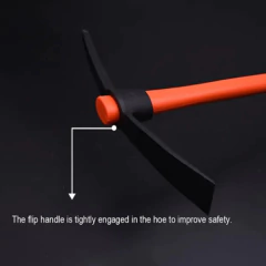 Pico Punta Y Pala Acero 90cm 1,5kg Mango Fibra Vidrio Harden en internet