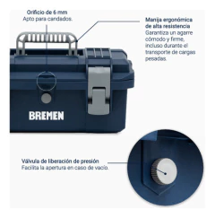 Caja Herramientas Bremen 20p Reforzada Sellada 50x32x27 8332 - Herramientas Dali