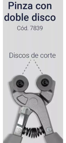 Pinza Doble Disco Mosaiquismo Bremen Vidrio Ceramico 7839 - comprar online