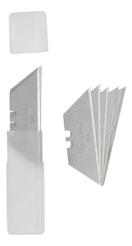 10 Hojas De Repuesto Cuchilla Trapezoidal 19 Mm Bremen 8041
