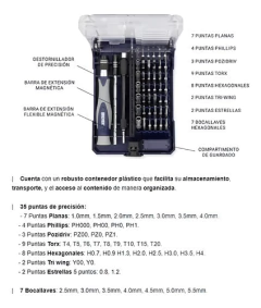 Juego Puntas Precision 45 Pzs Electronica Celu Bremen 7784