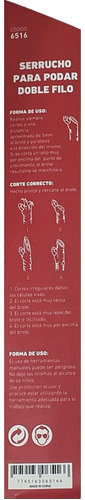 Serrucho Poda Curvo Doble Filo Acero Carbono Jardin Wembley - comprar online