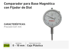 Comparador Centesimal Industrial 0-10mm 0,01mm Certificado - Herramientas Dali