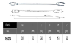 Imagen de Llave Caño 22-24 Mm 10 Pulgadas 252mm Toptul Aeea2224
