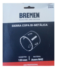 Mecha Sierra Copa Bi-metalica Bremen 5996 133mm en internet