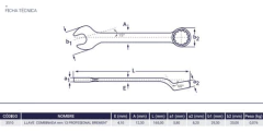 Llave Combinada Acodada 13 Mm Profesional Bremen 3510 en internet