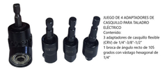 Set Juego 4 Adaptadores Hexagonal Impacto Taladro Ruhlmann en internet