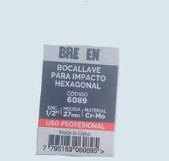 Tubo Bocallave Para Impacto Encastre 1/2 27 Mm Bremen 6089 - Herramientas Dali