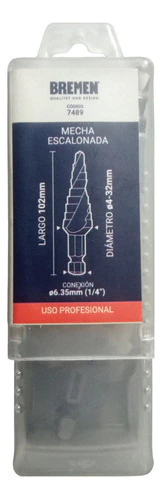 Mecha Escalonada De Acero Rapido 4 A 32mm Bremen 7489 - tienda online