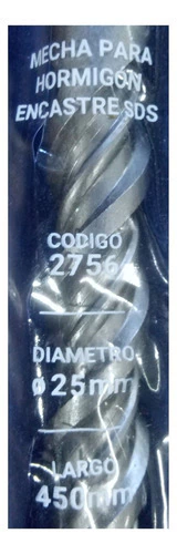 Mecha Broca Widia Sds Plus Hormigon 25 X 450mm Bremen 2756 - tienda online