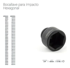 Tubo Enc 3/4 Alto Impacto Hexa De 24mm X 60mm Bremen 5876 - Herramientas Dali