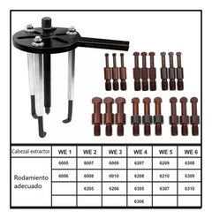 Kit Extractor Rulemanes Internos 21 Piezas Ruhlmann Ru16046 - Herramientas Dali