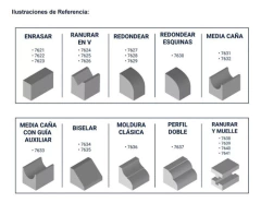 Juego 24 Fresas 1/4 Madera Router Fresadora Tupi Bremen 7620 - tienda online