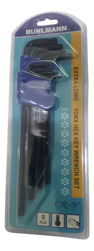 Set Juego 9 Llaves Tamper Torx Extra Larga Ruhlmann Ru30601 - comprar online
