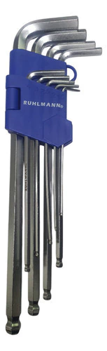 Set Juego 9 Llaves Allen Extra Larga Cardanicas Ruhlmann - comprar online