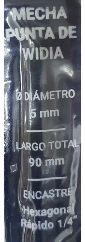 Mecha De Widia 5mm X 90mm Bremen 7679 - tienda online