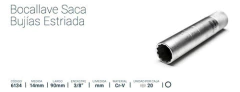 Llave Tubo Saca Bujia Bremen M14 Enc 3/8 Largo Estriado 6134 - comprar online