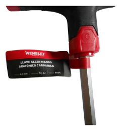 Llave T Allen 6mm Larga Cardanica Anatomico Wembley 8005