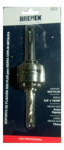Soporte Mecha Sierra Copa Bremen 32 A 152 Mm Sds Plus 7517 - comprar online